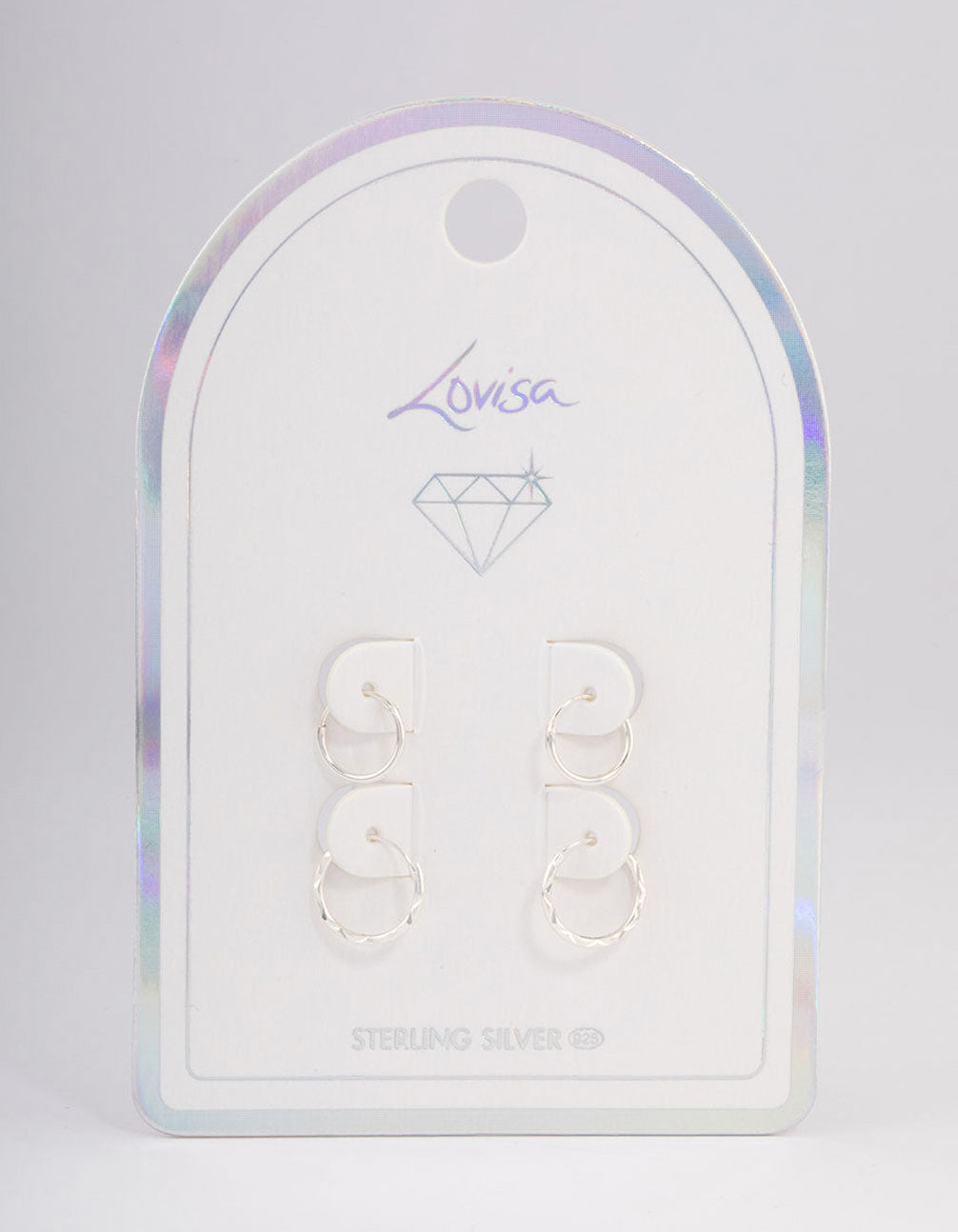 Sterling Silver Spiral Hoop Earring Pack