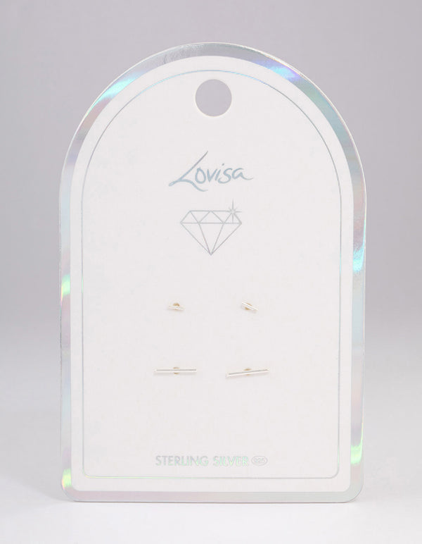 Sterling Silver Bar Earring Pack