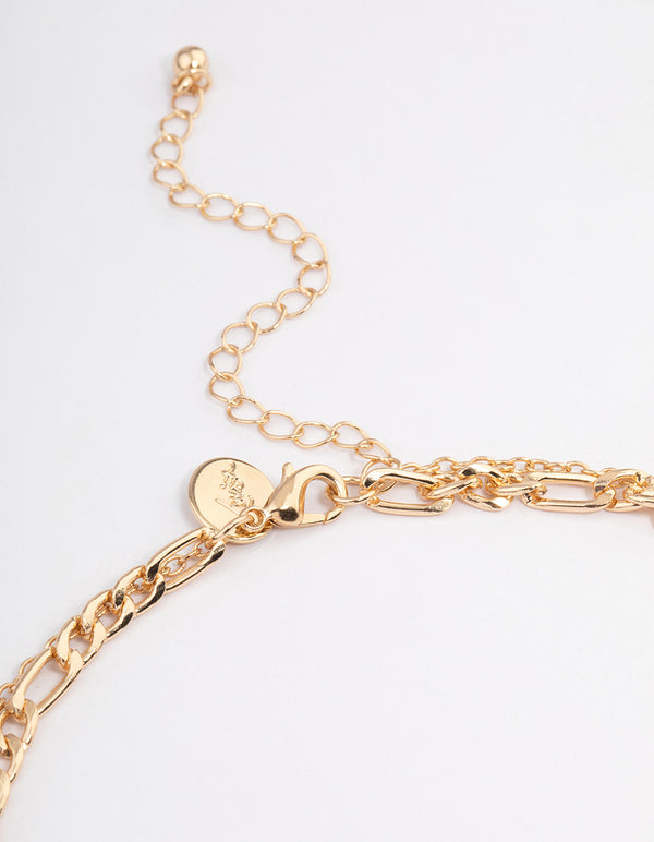 Gold Beach Charm Necklace