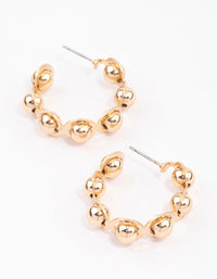 Gold Orb Planet Hoop Earrings - link has visual effect only