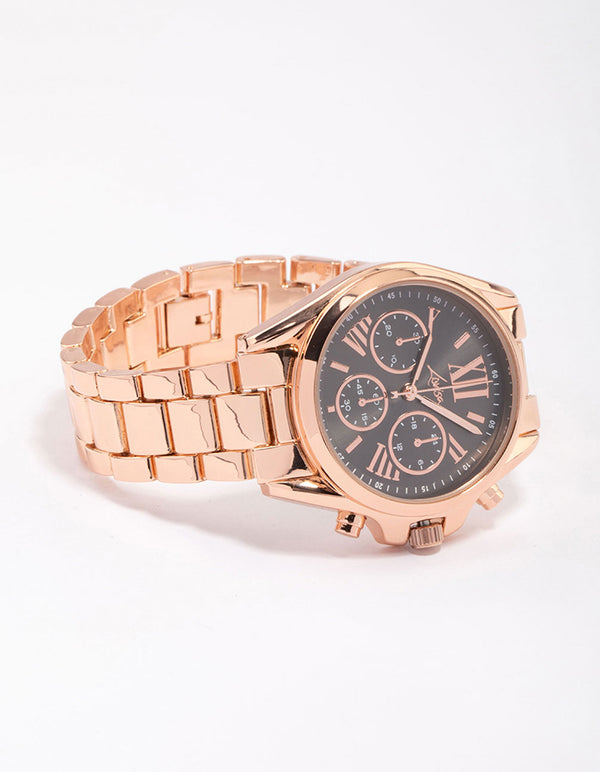 Rose Gold Chunky Triple Crown Watch