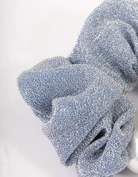 Blue Fabric Hair Scrunchie - link has visual effect only
