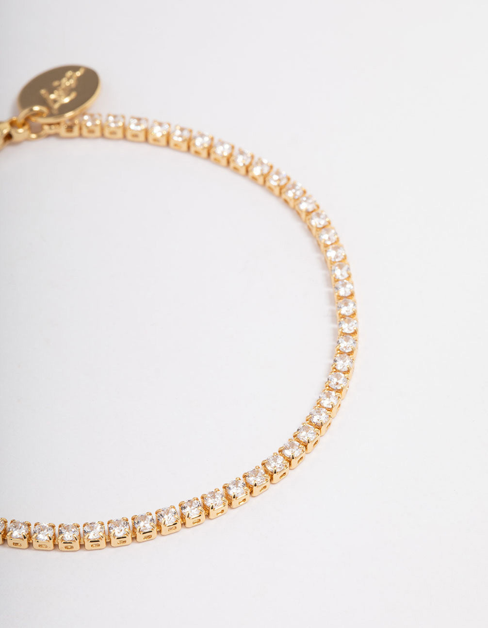 Gold Plated Small Round Tennis Bracelet