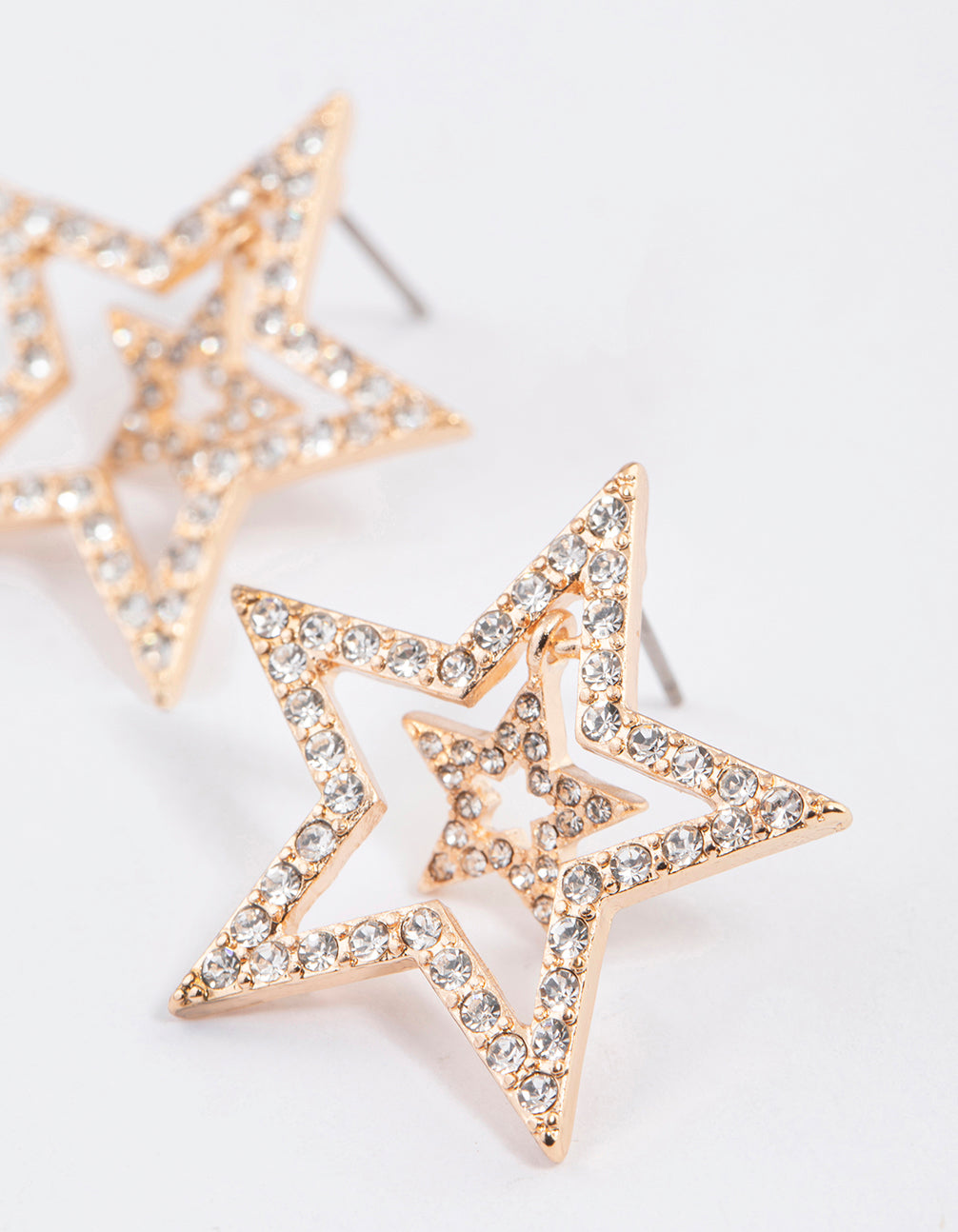 Gold Layered Star Earrings