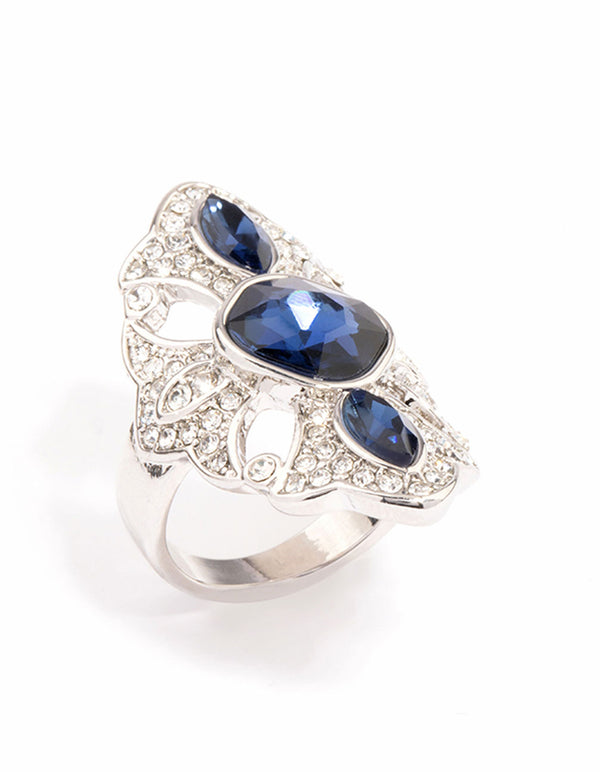 Silver Regal Elongated Ring