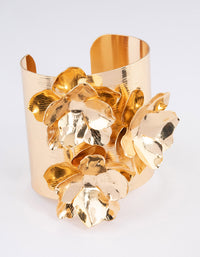 Gold Statement Flower Cuff - link has visual effect only