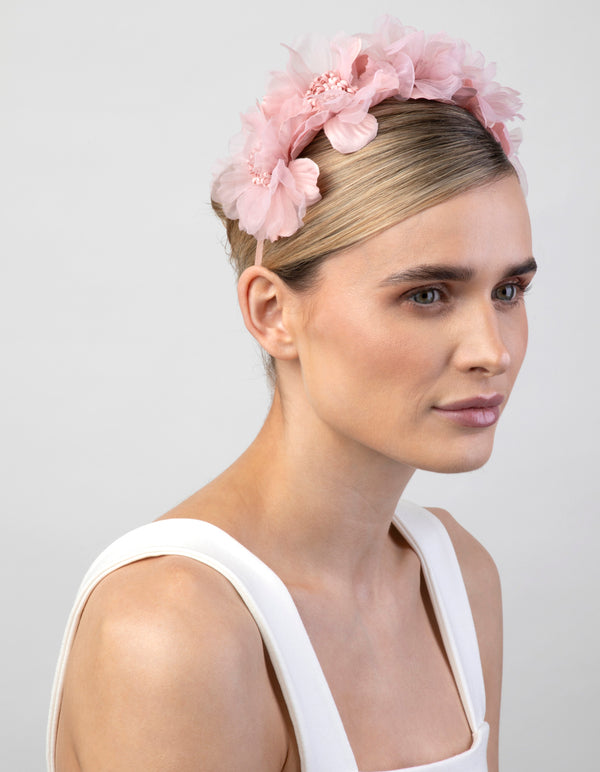 Fabric Organza Flower Headband