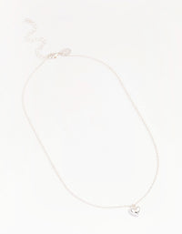 Silver Mini Puffy Heart Pendant Necklace - link has visual effect only