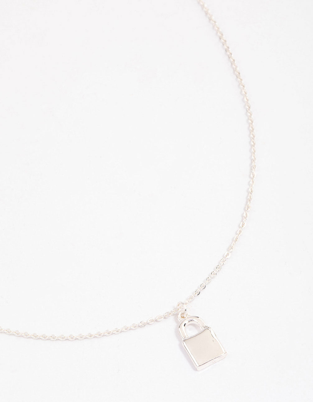 Silver Locket Pendant Necklace