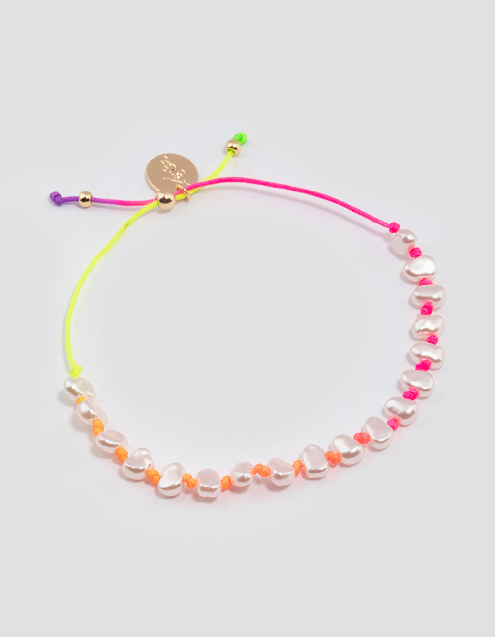 Fabric Multi Cluster Mini Pearl Bracelet