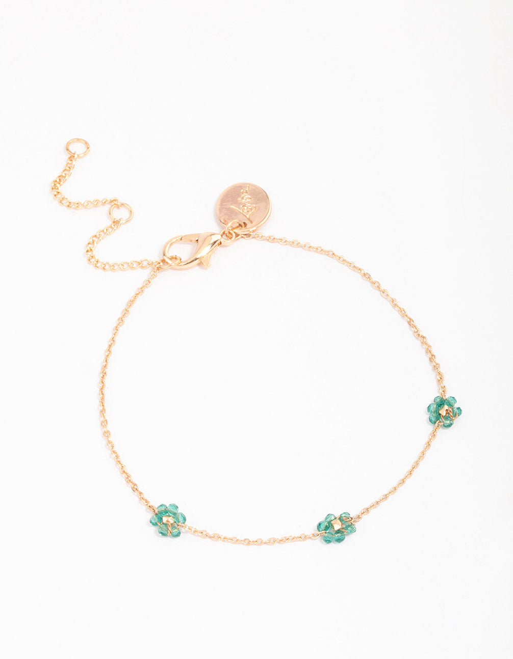 Gold Multi Dainty Flower Bracelet