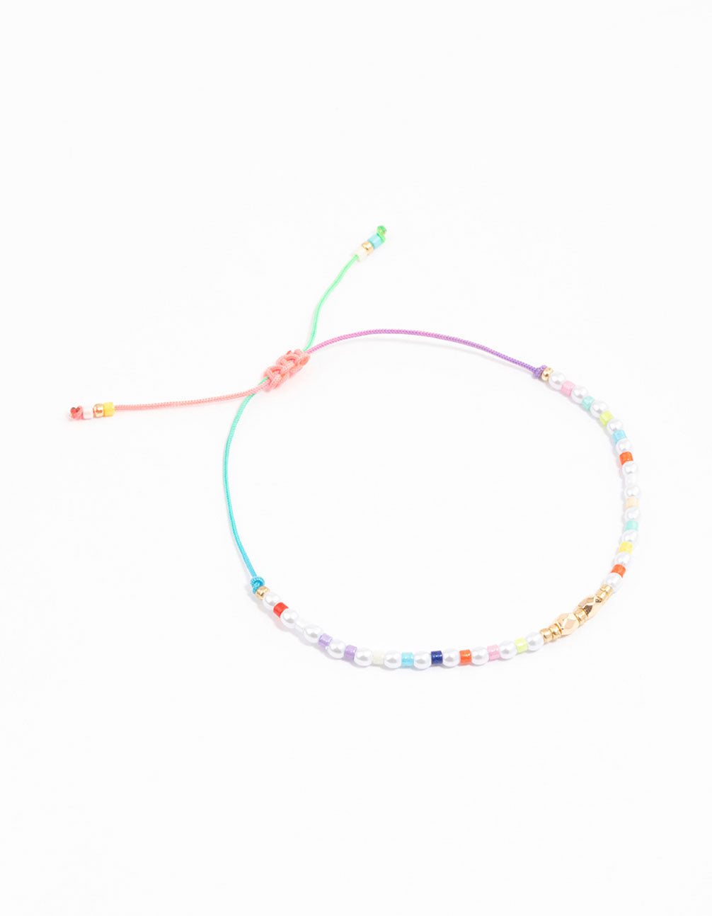 Gold Multi Sandblast Pattern Toggle Bracelet