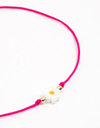 Fabric Mini Daisy Toggle Bracelet - link has visual effect only