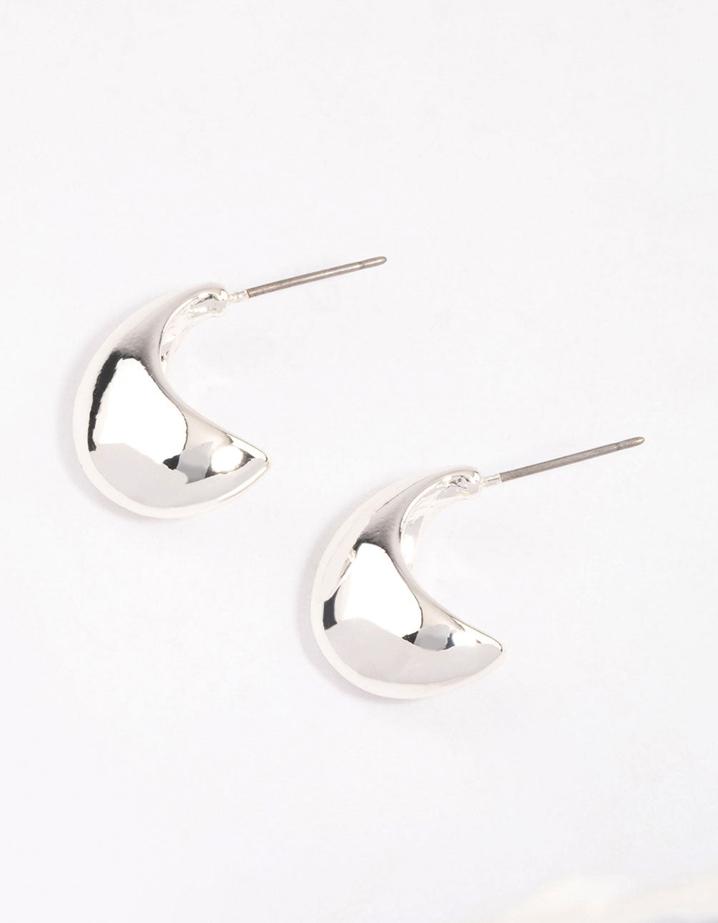 Silver Mini Bubble Huggie Earrings & Polishing Set