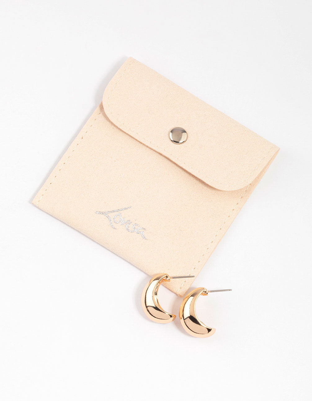 Gold Chunky Bubble Hoop Earrings & Polishing Set