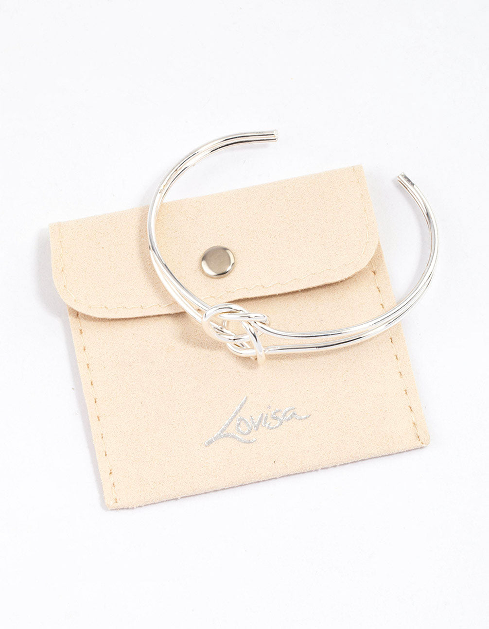 Gold Pretzel Open Cuff & Polishing Set