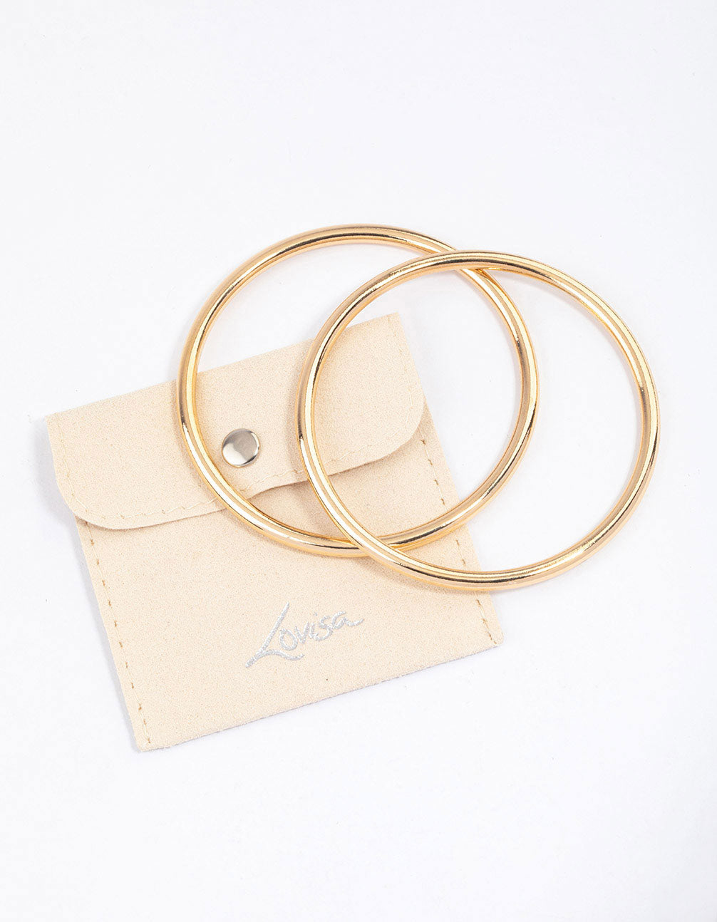 Gold Plain Bangle & Polishing Set