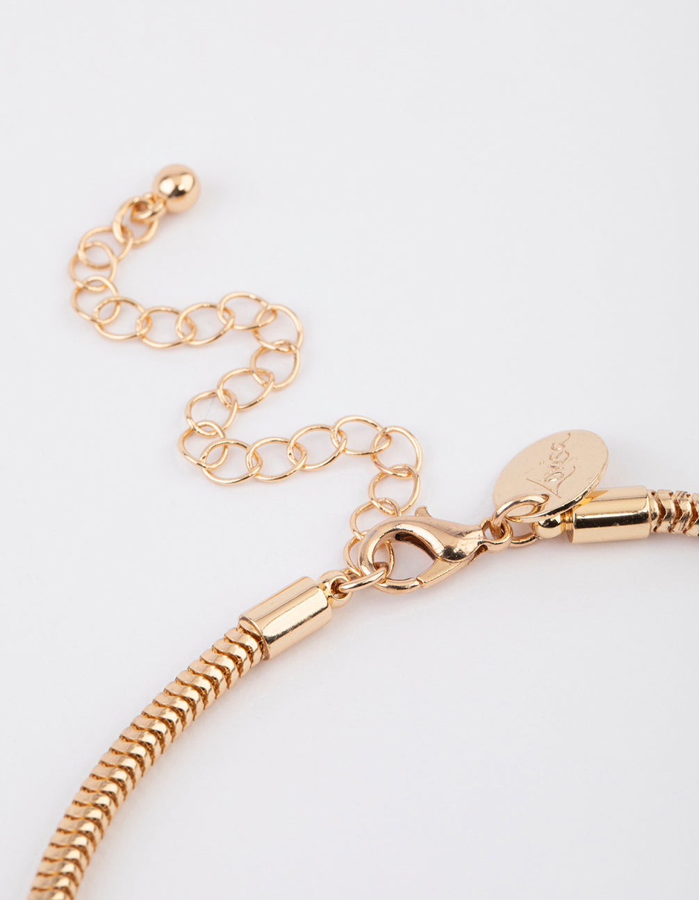 Gold Multi Layered Organic Pendant Necklace