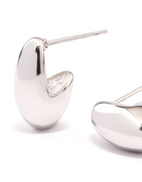 Surgical Steel Curved Bubble Stud Earrings - link has visual effect only