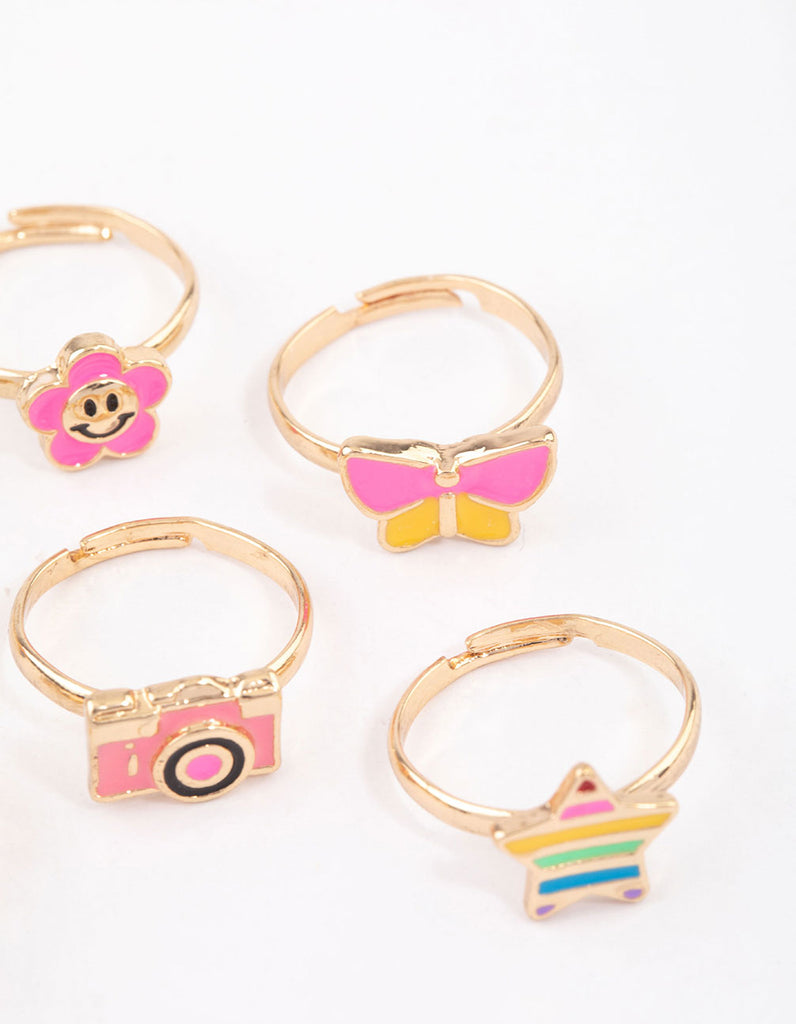 Kids Rainbow Ring 6-Pack - Lovisa