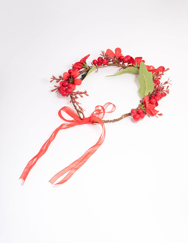 Mixed Mistletoe Hair Halo