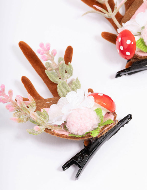 Mixed Reindeer Ears Hair Clips