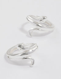 Sterling Silver Wrapped Snake Huggie Earrings - link has visual effect only