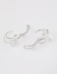Sterling Silver Wrapped Snake Huggie Earrings - link has visual effect only