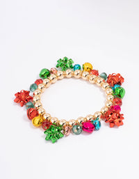 Gold Present & Bow Bracelet - link has visual effect only