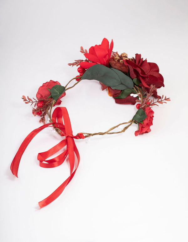 Rose Pine Cone Halo Headband