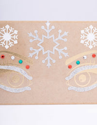 Christmas Snowflake Face Jewels - link has visual effect only