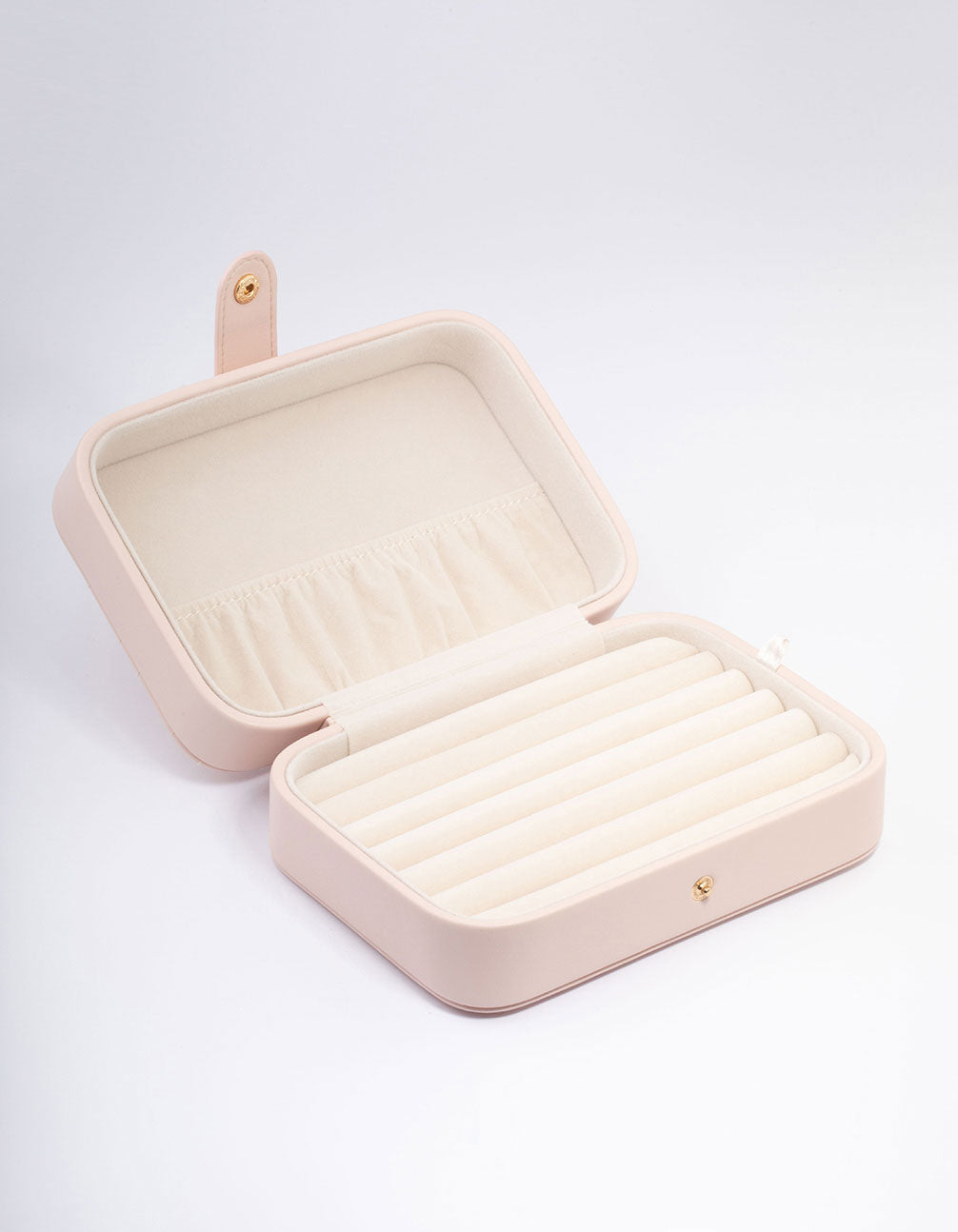 Neutral Faux Leather Pattern Vanity Jewellery Box