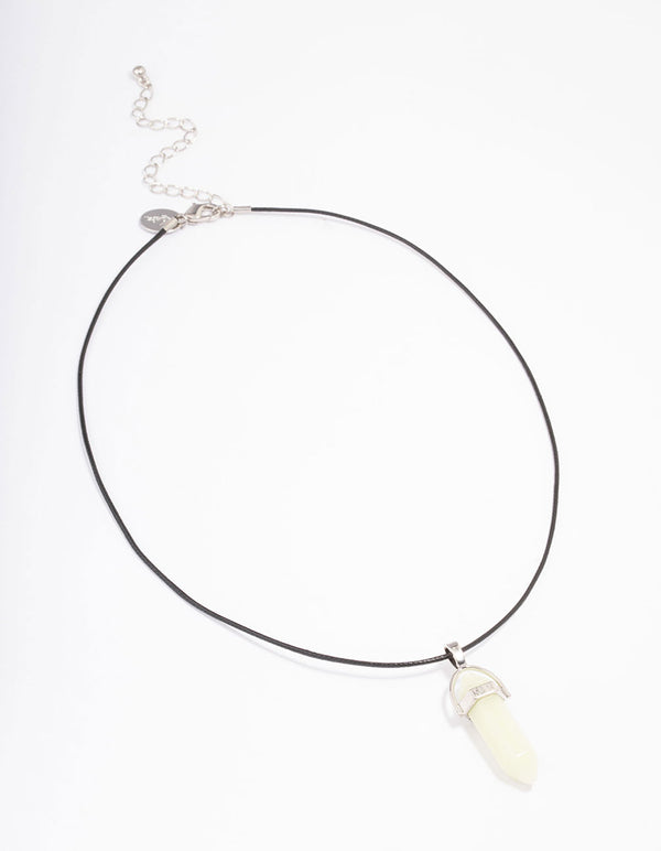 Kids Mixed Glow In The Dark Crystal Necklace