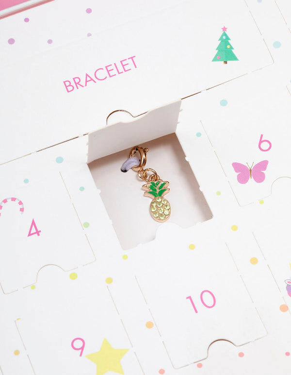 Kids Tropical Christmas Charm Bracelet 12 Days of Christmas Advent Calendar
