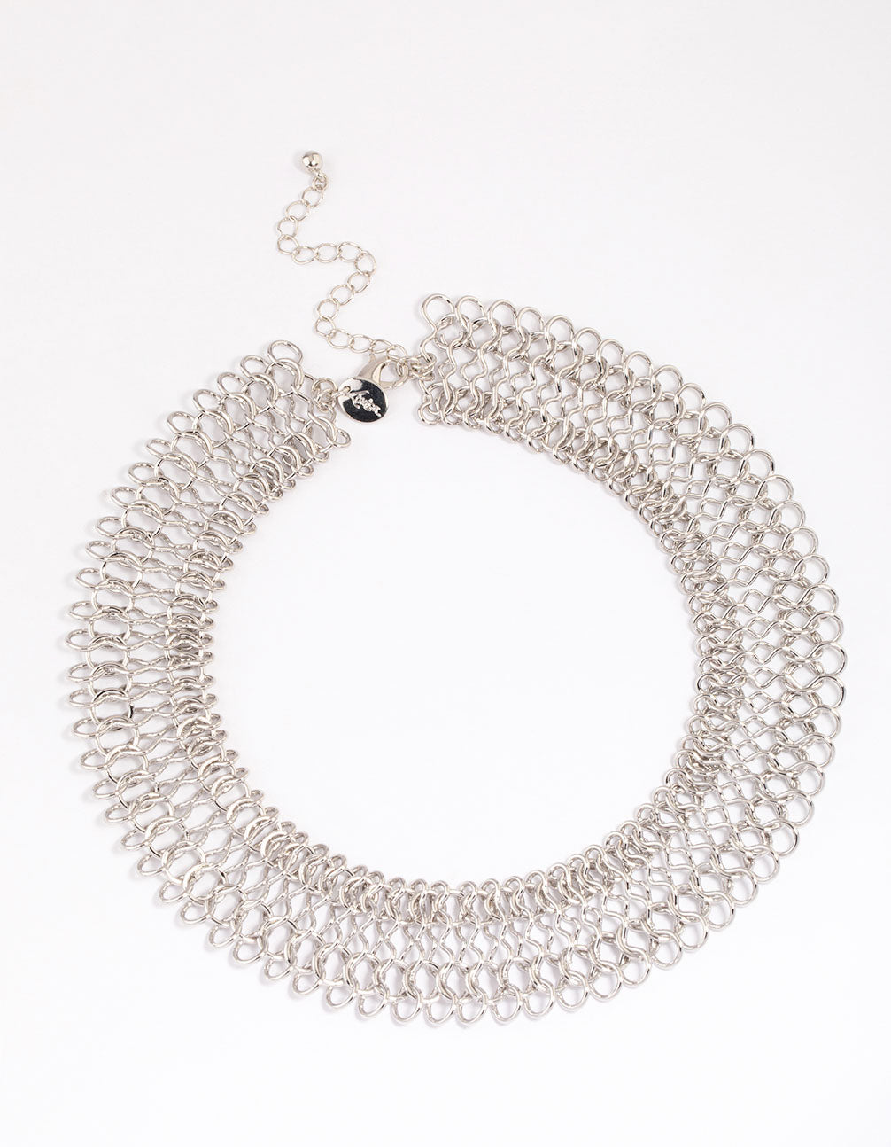 Silver Wide Link Chain Necklace