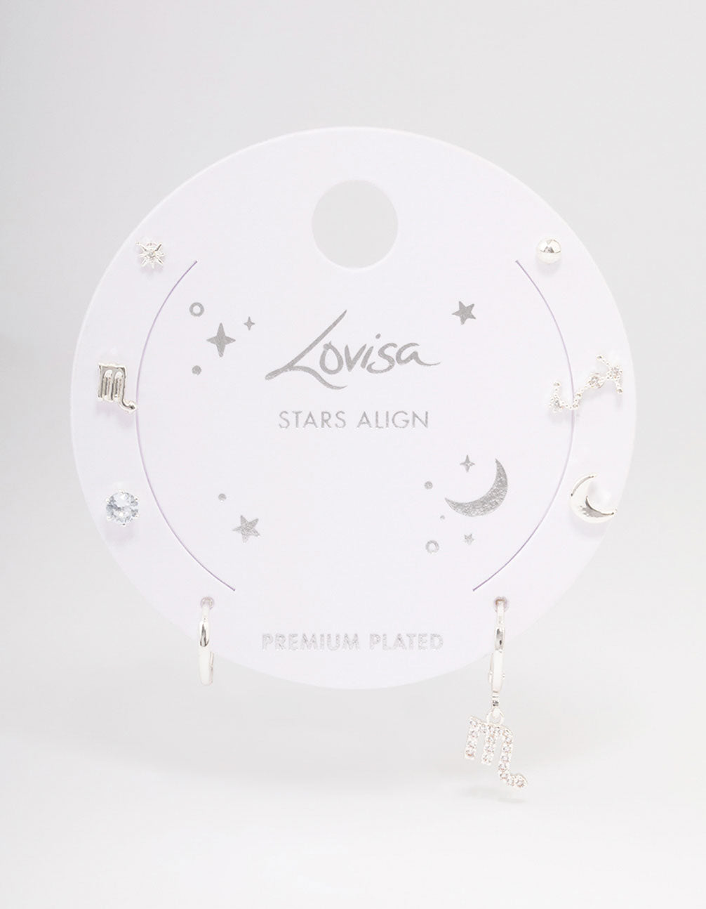 Silver Plated Scorpio Earring Pack