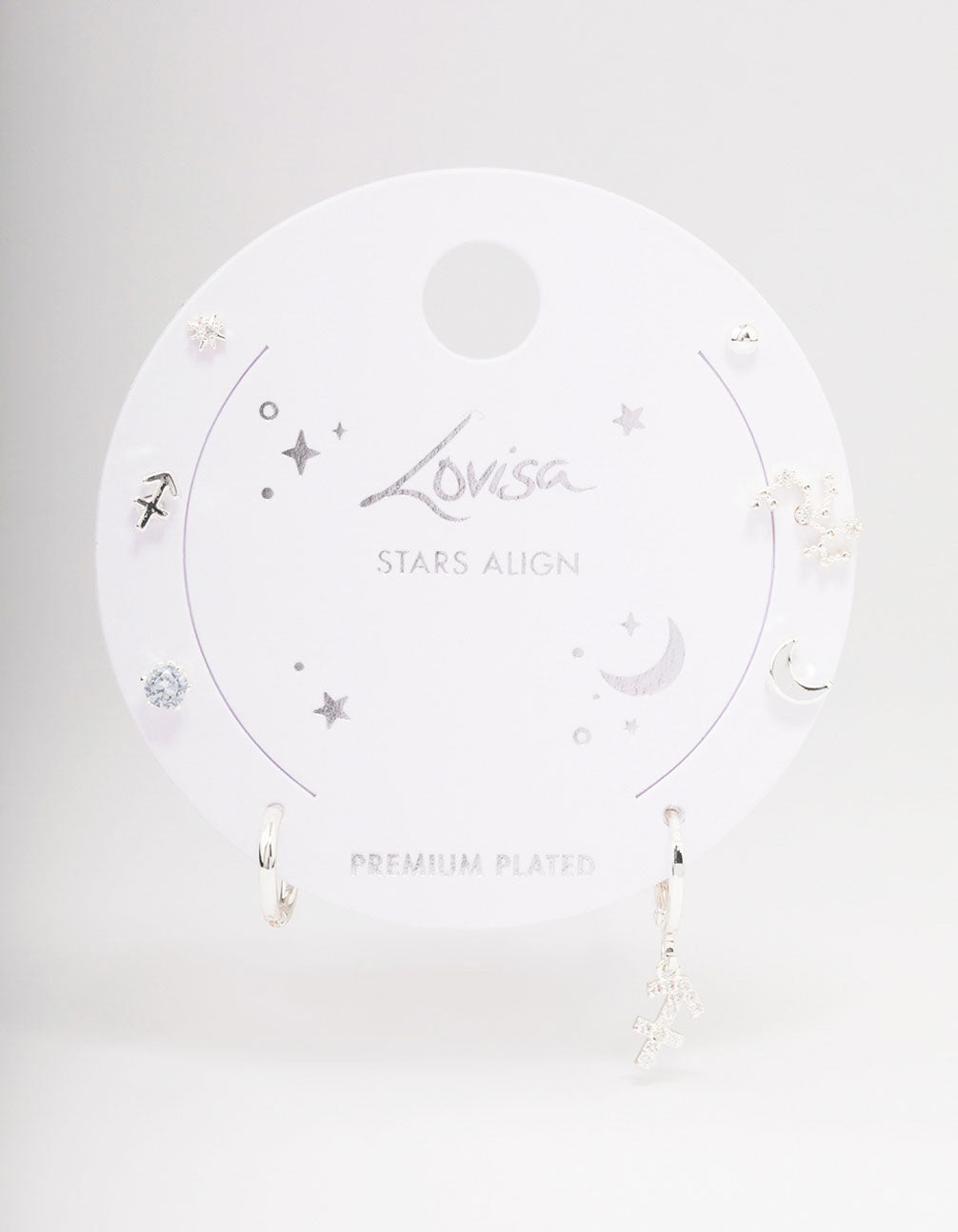 Silver Plated Sagittarius Earring Pack