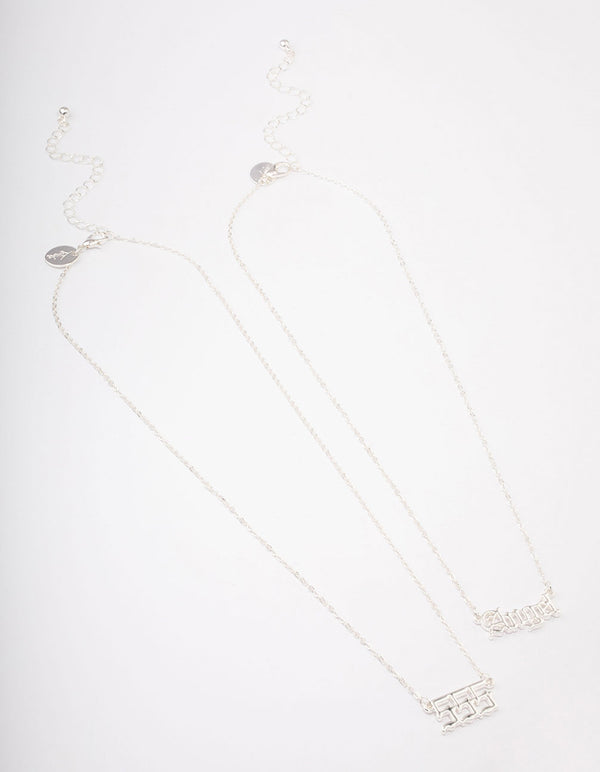 Silver Plated Angel Number '555' Necklace Pack