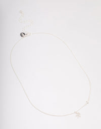 Silver Plated Sagittarius Necklace With Cubic Zirconia Pendant - link has visual effect only
