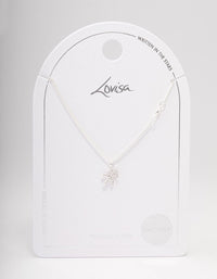 Silver Plated Sagittarius Necklace With Cubic Zirconia Pendant - link has visual effect only