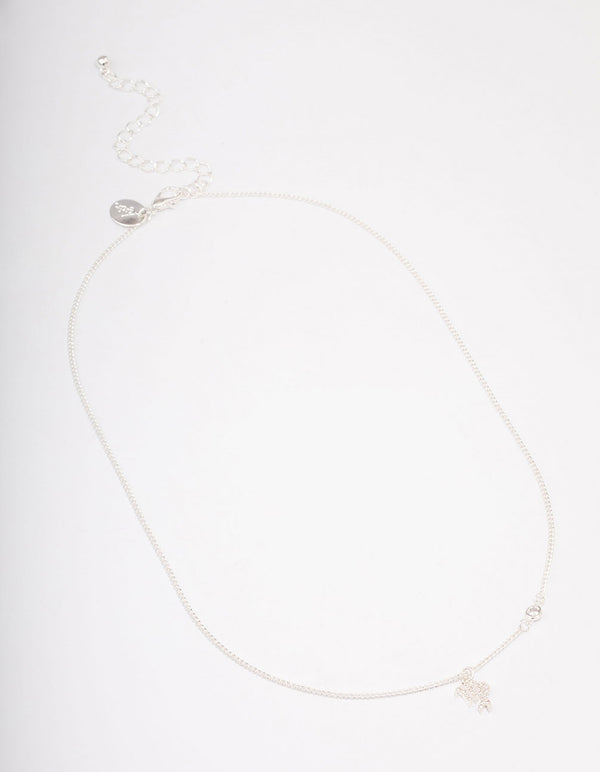Silver Plated Virgo Necklace With Cubic Zirconia Pendant