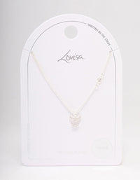 Silver Plated Taurus Necklace With Cubic Zirconia Pendant - link has visual effect only