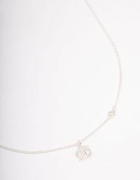 Silver Plated Cancer Necklace With Cubic Zirconia Pendant - link has visual effect only