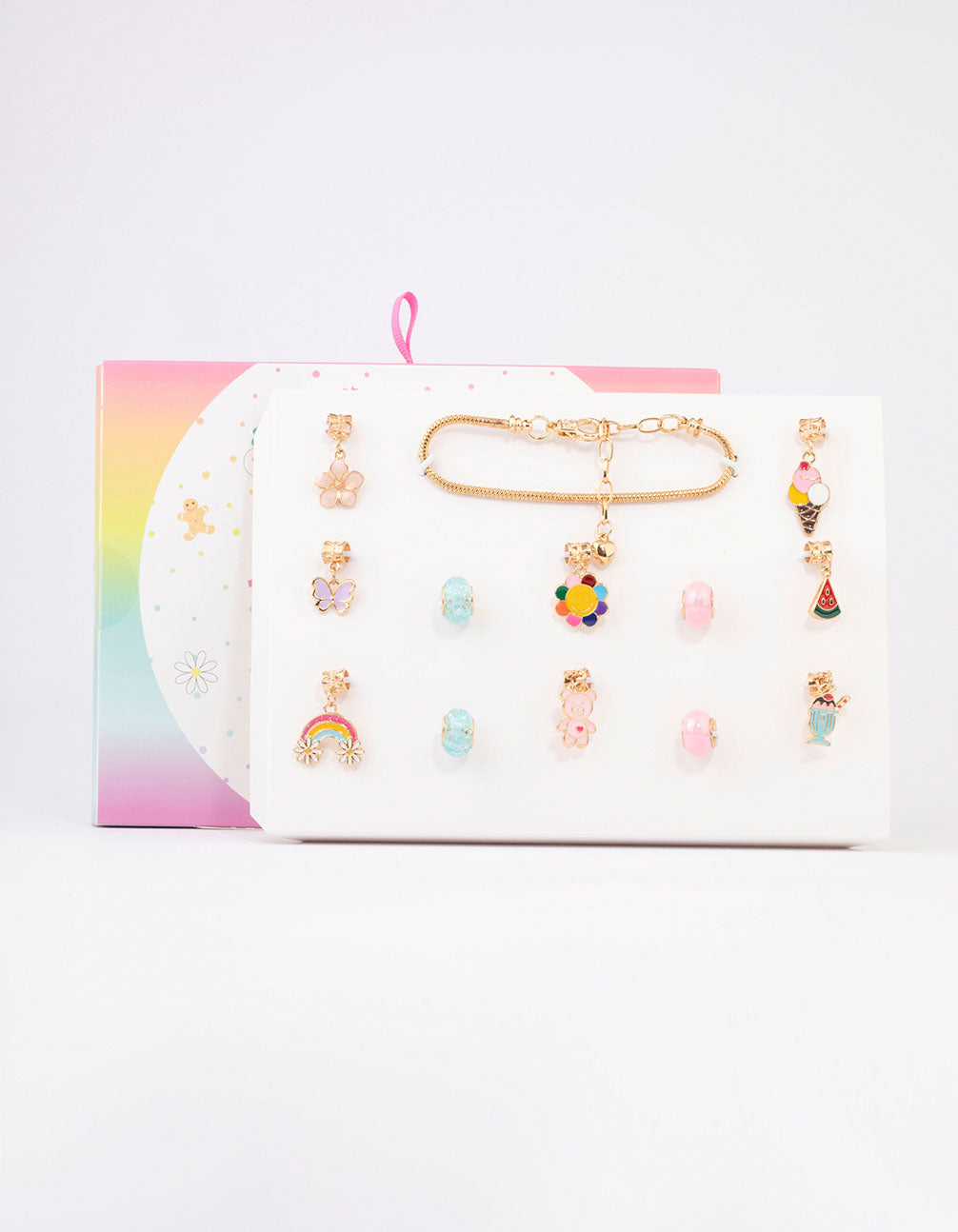 Kids Bright Christmas Charm Bracelet 12 Days of Christmas Advent Calendar