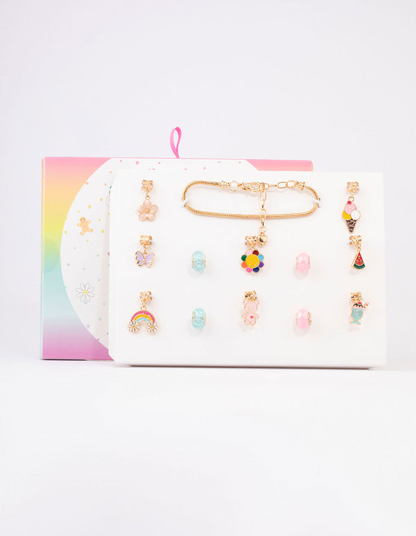 Kids Bright Christmas Charm Bracelet 12 Days of Christmas Advent Calendar