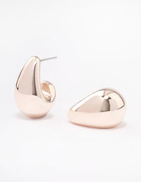 Rose Gold Plated Bubble Drop Stud Earrings - link has visual effect only