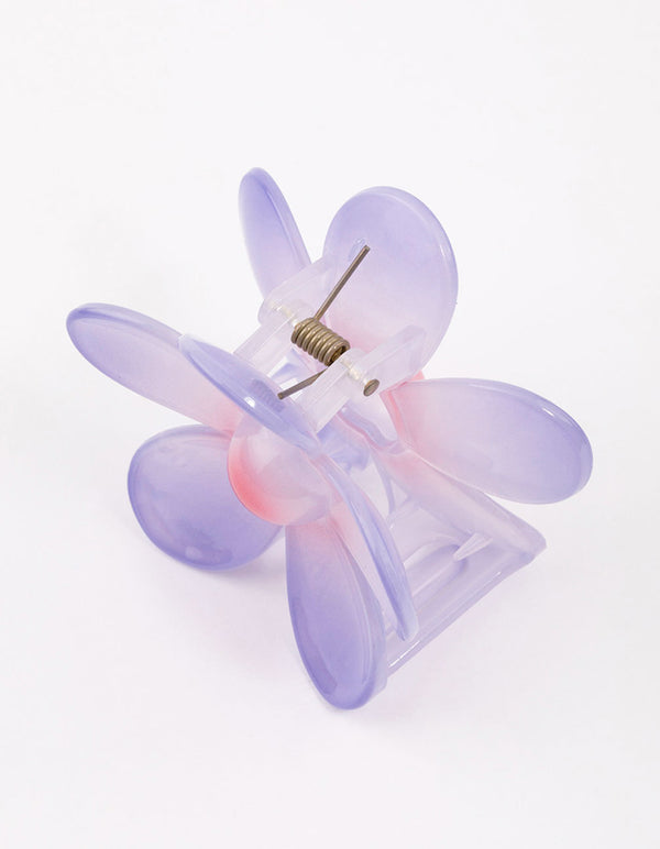 Purple & Pink Daisy Hair Claw