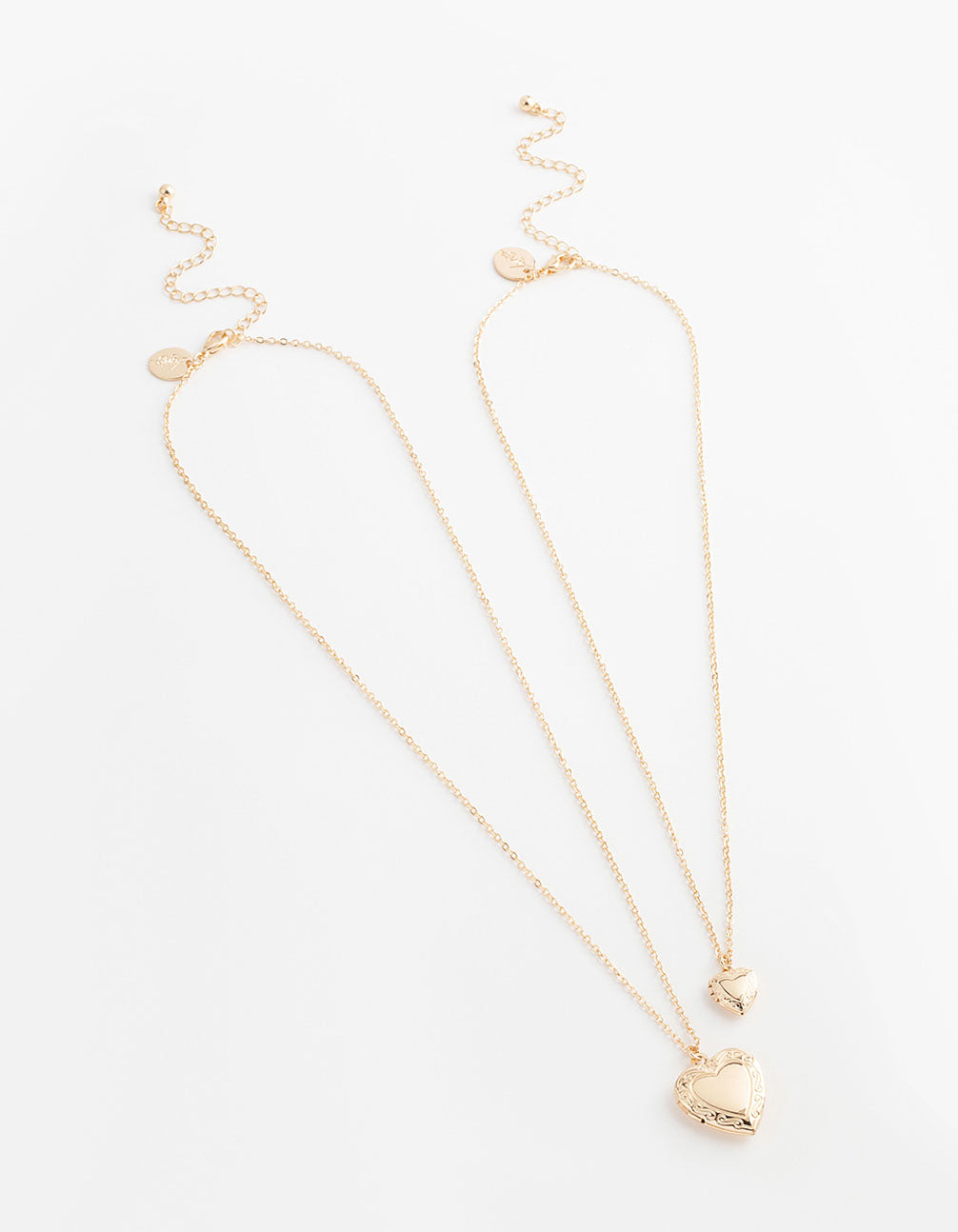 Gold Filigree Heart Locket Necklace Pack