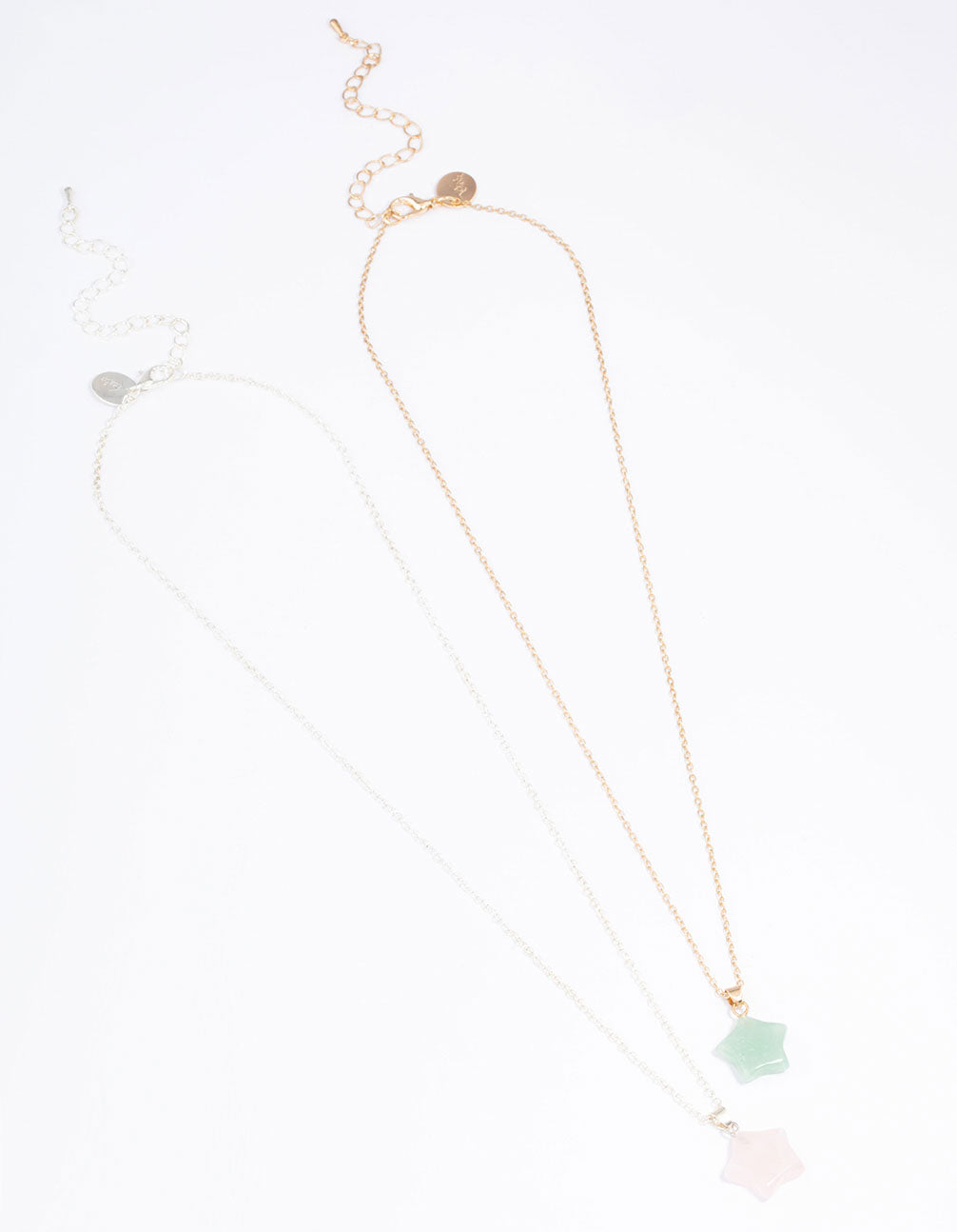 Mixed Metal Semi-Precious Star Necklace Pack