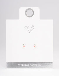 Sterling Silver Snowman Stud Earrings - link has visual effect only